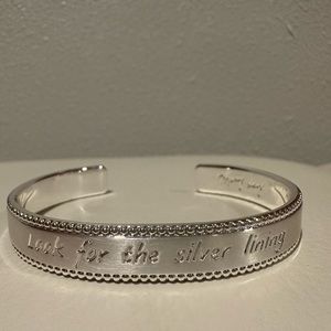 New Mary Kay Adjustable Silver Bracelet “Look for the silver lining”